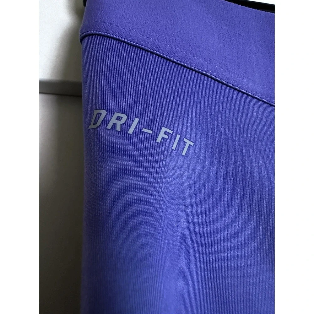 Nike‎ PRO Crop Tight Purple/Black Athletic Capri Leggings Small